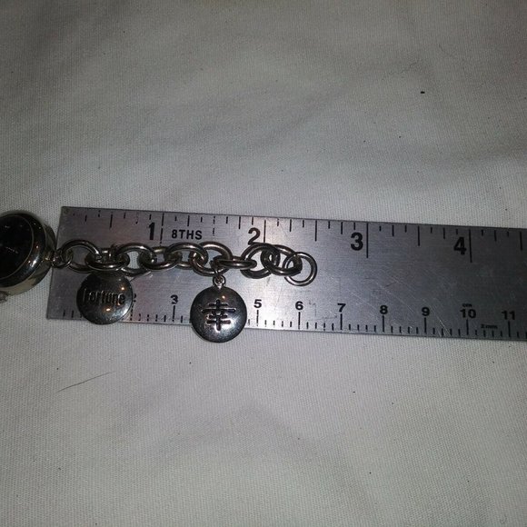 LADIES MUDD CHARM BRACELET ROUND FACE WRISTWATCH CA 00608 main image 10